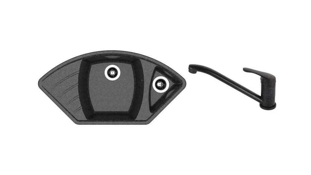 SET chiuveta Dr Gans Gabi + SanDonna F 1066 negru