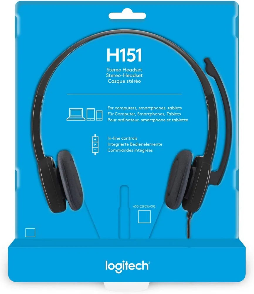 Căști Logitech H151, Negru