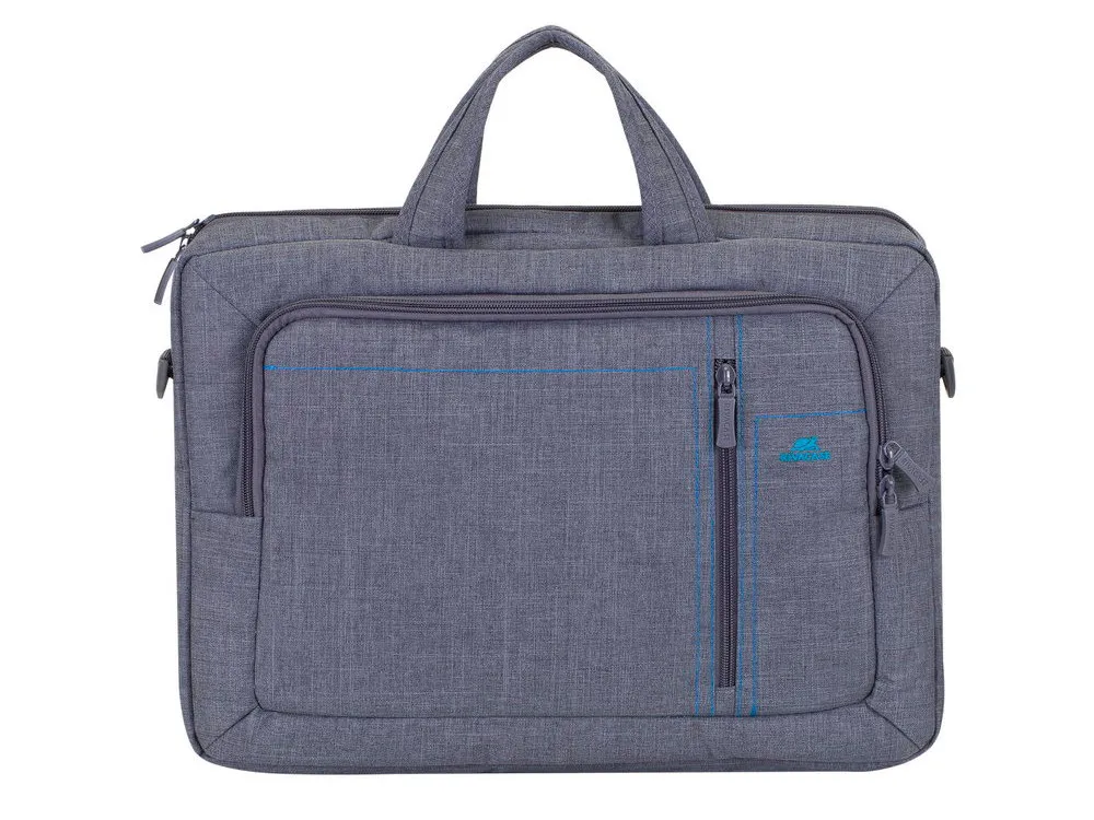 Geantă pentru Laptop RivaCase Alpendorf, 15.6", Poliester, Gri