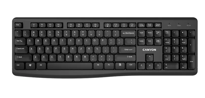 Tastatură Canyon KB-W50, Fără fir, Negru