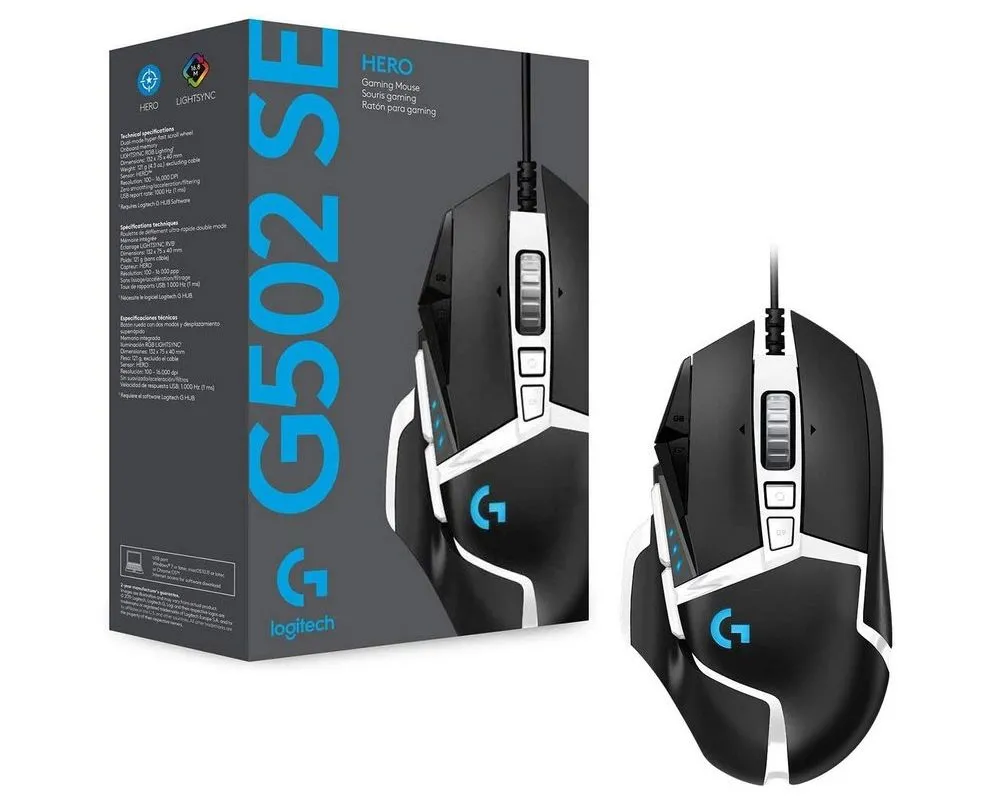 Gaming Mouse Logitech G502 SE Hero, Negru