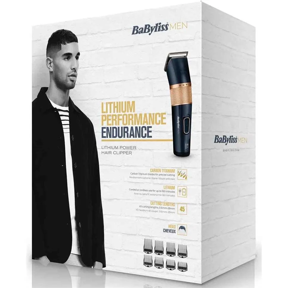 Aparat de tuns BaByliss E986E, Negru | Auriu