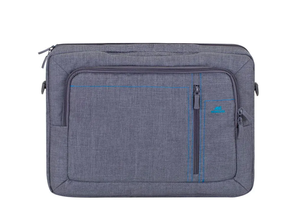 Geantă pentru Laptop RivaCase Alpendorf, 15.6", Poliester, Gri