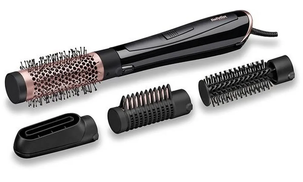 Uscător de păr-perie BaByliss Air Style AS136E, 1000W, Gri