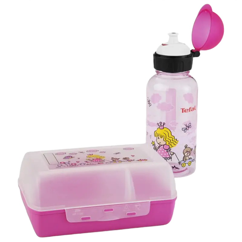 Set pentru prânz pentru copii Tefal Princess, Roz