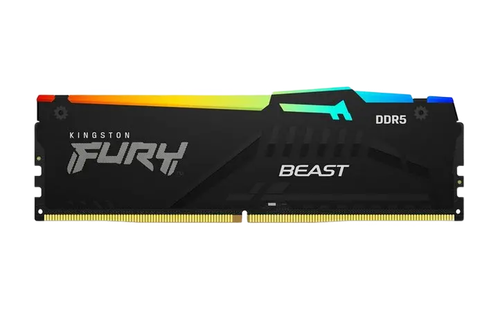 Memorie RAM Kingston FURY Beast RGB, DDR5 SDRAM, 5200 MHz, 32 GB, KF552C40BBA-32