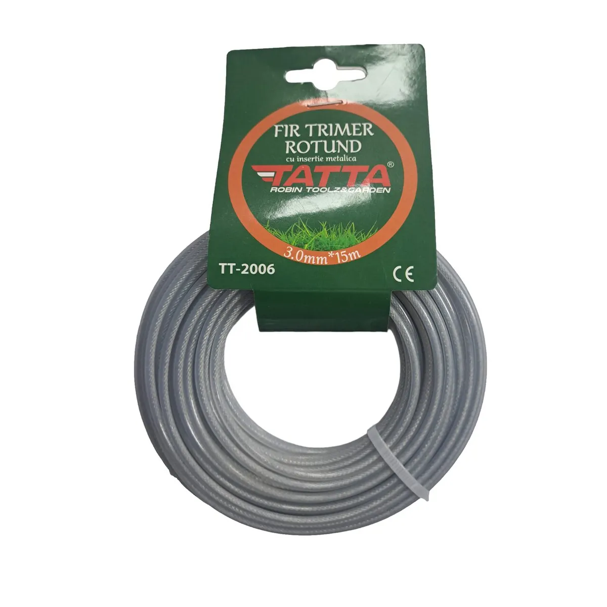 Fir nylon TATTA patrat 3:0mm*15m cu gri metalic TT2006    