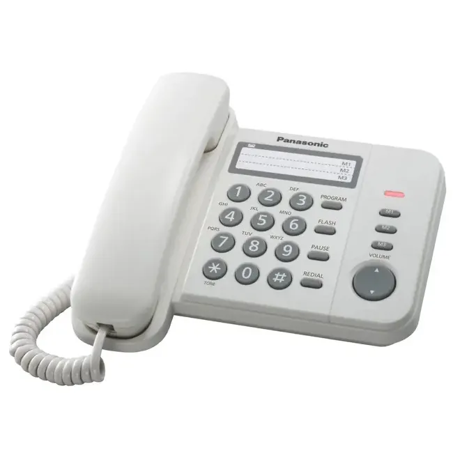 Telefon cu fir Panasonic KX-TS2352, Alb