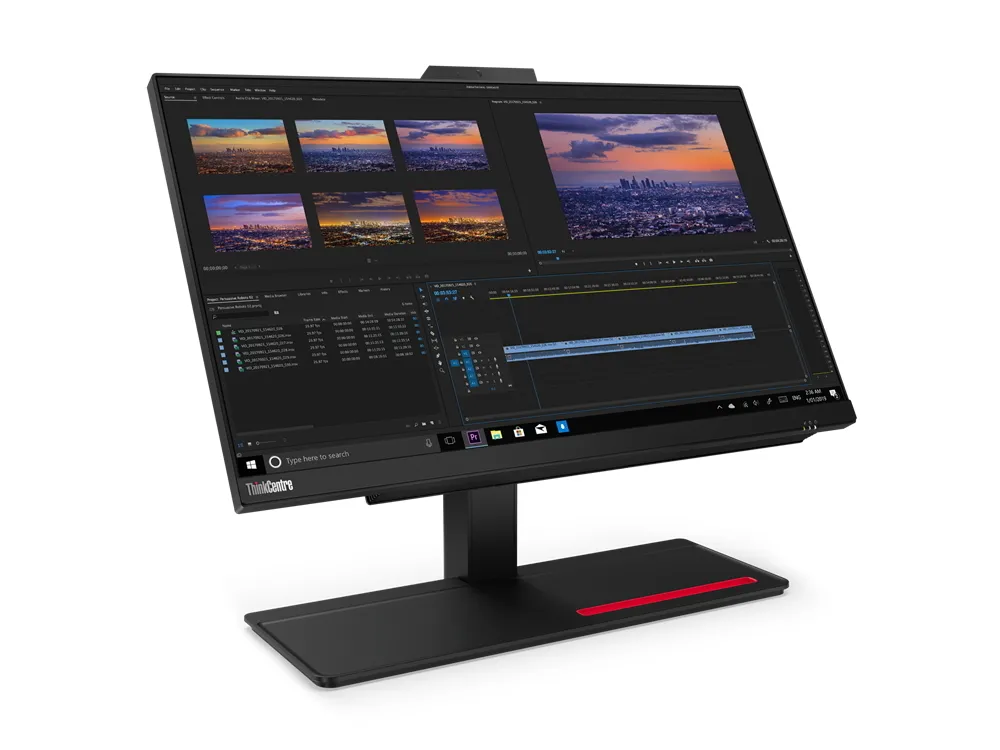 Computer All-in-One Lenovo ThinkCentre M90a, 23,8", Intel Core i5-10500, 8GB/512GB, Windows 10 Pro 64-bit, Negru