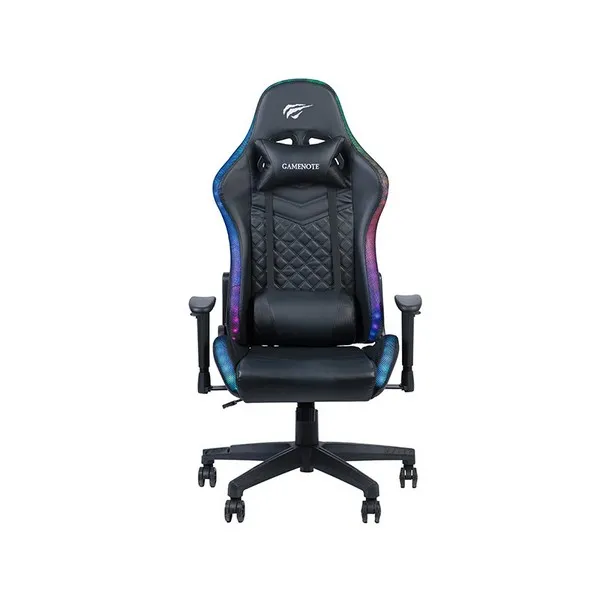 Scaun Gaming Havit GC927, PVC Piele, Negru
