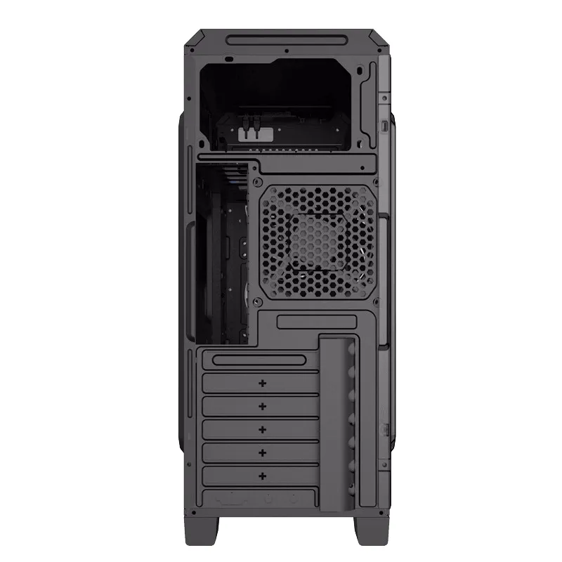 Carcasă PC Gamemax G561-FRGB, Midi-Tower, ATX, Negru
