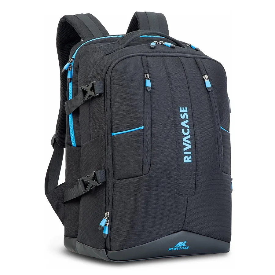Rucsac pentru Laptop RivaCase Borneo, 17.3", Poliester, Negru