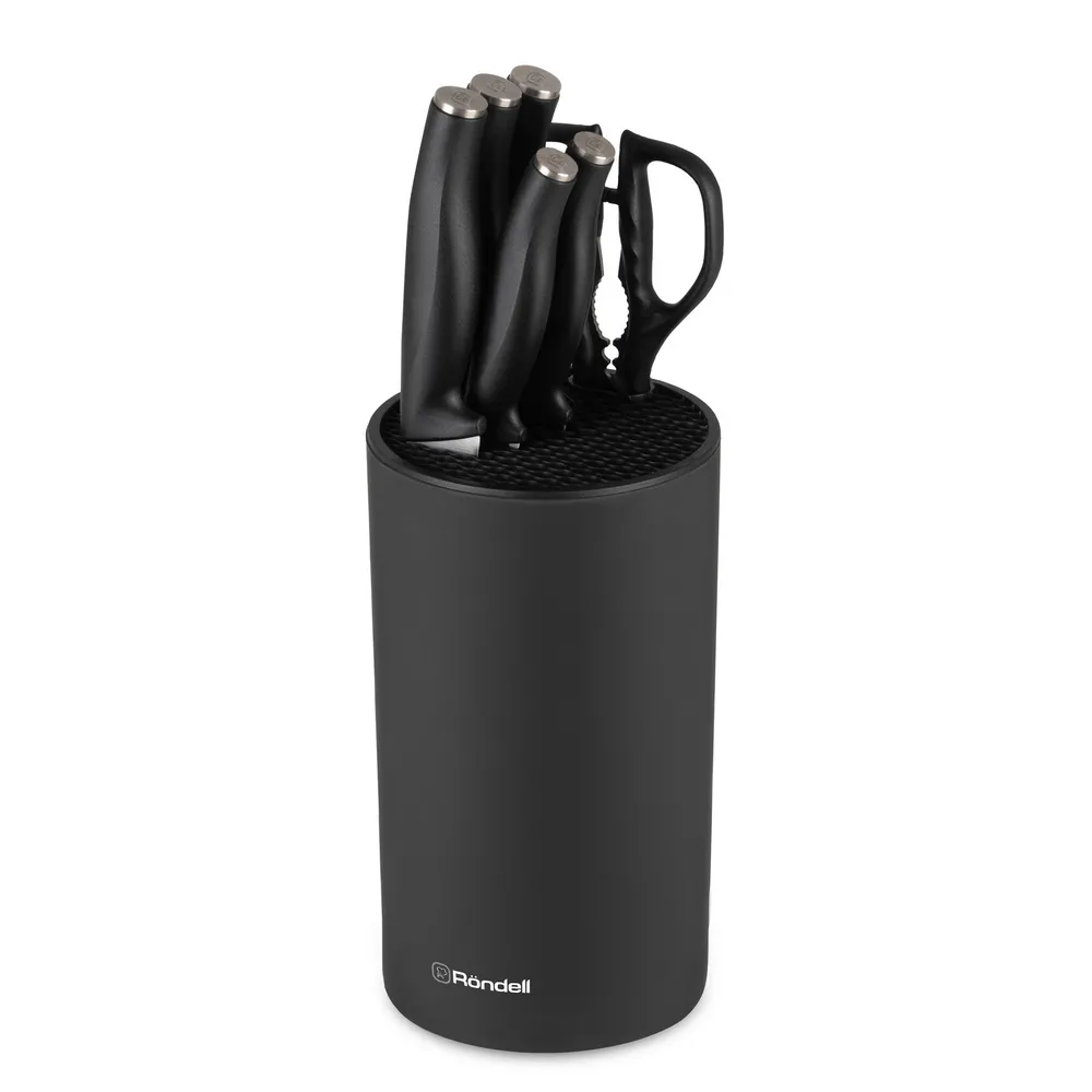 Set de Cuțite Rondell RD-1582, Negru