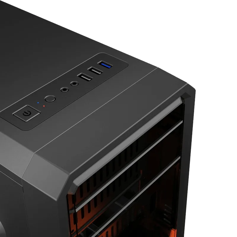 Carcasă PC Gamemax G561-FRGB, Midi-Tower, ATX, Negru