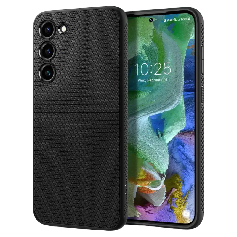Husă Spigen Samsung S23+, Liquid Air, Negru mat
