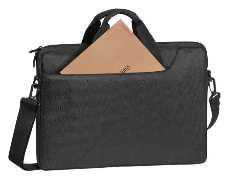 Geantă pentru Laptop RivaCase Komodo, 15.6", Poliester, Negru
