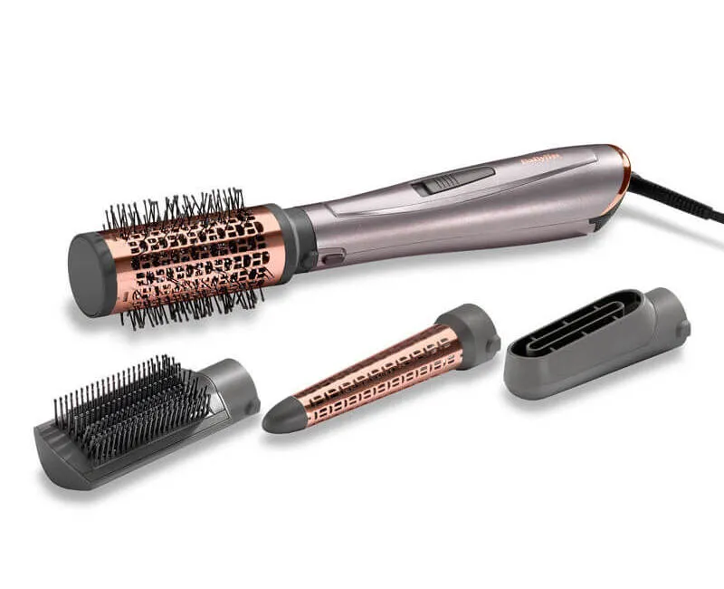 Uscător de păr-perie BaByliss Air Style AS136E, 1000W, Gri
