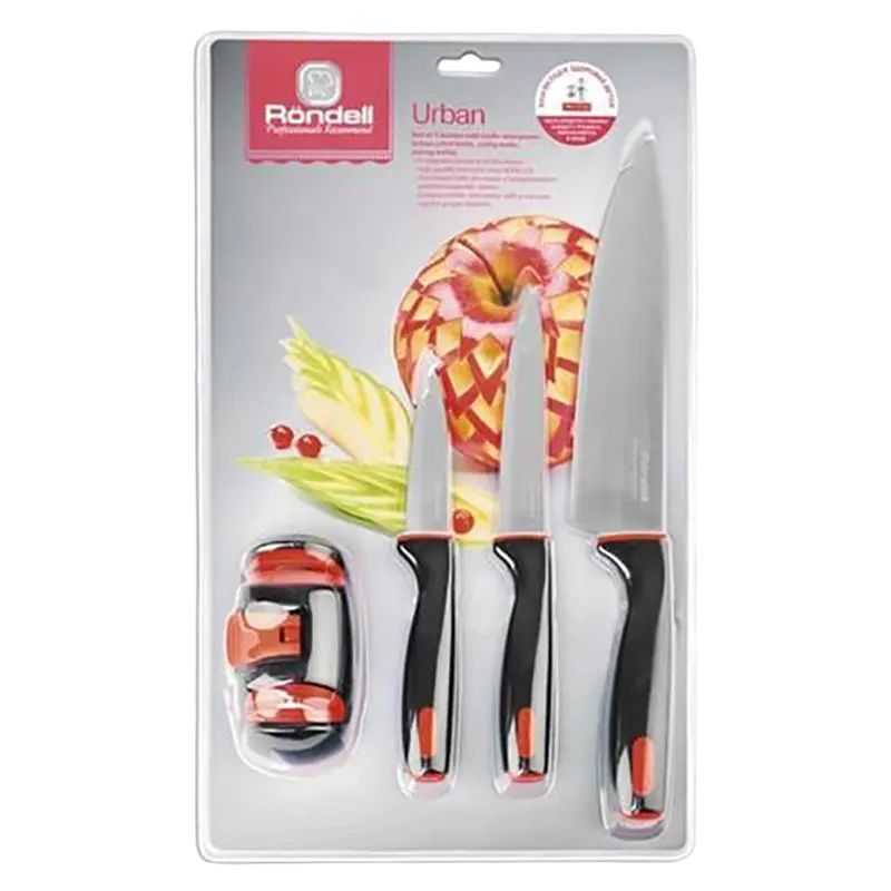 Set de Cuțite Rondell RD-1011, Negru