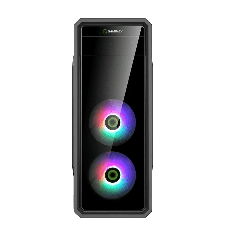 Carcasă PC Gamemax G561-FRGB, Midi-Tower, ATX, Negru