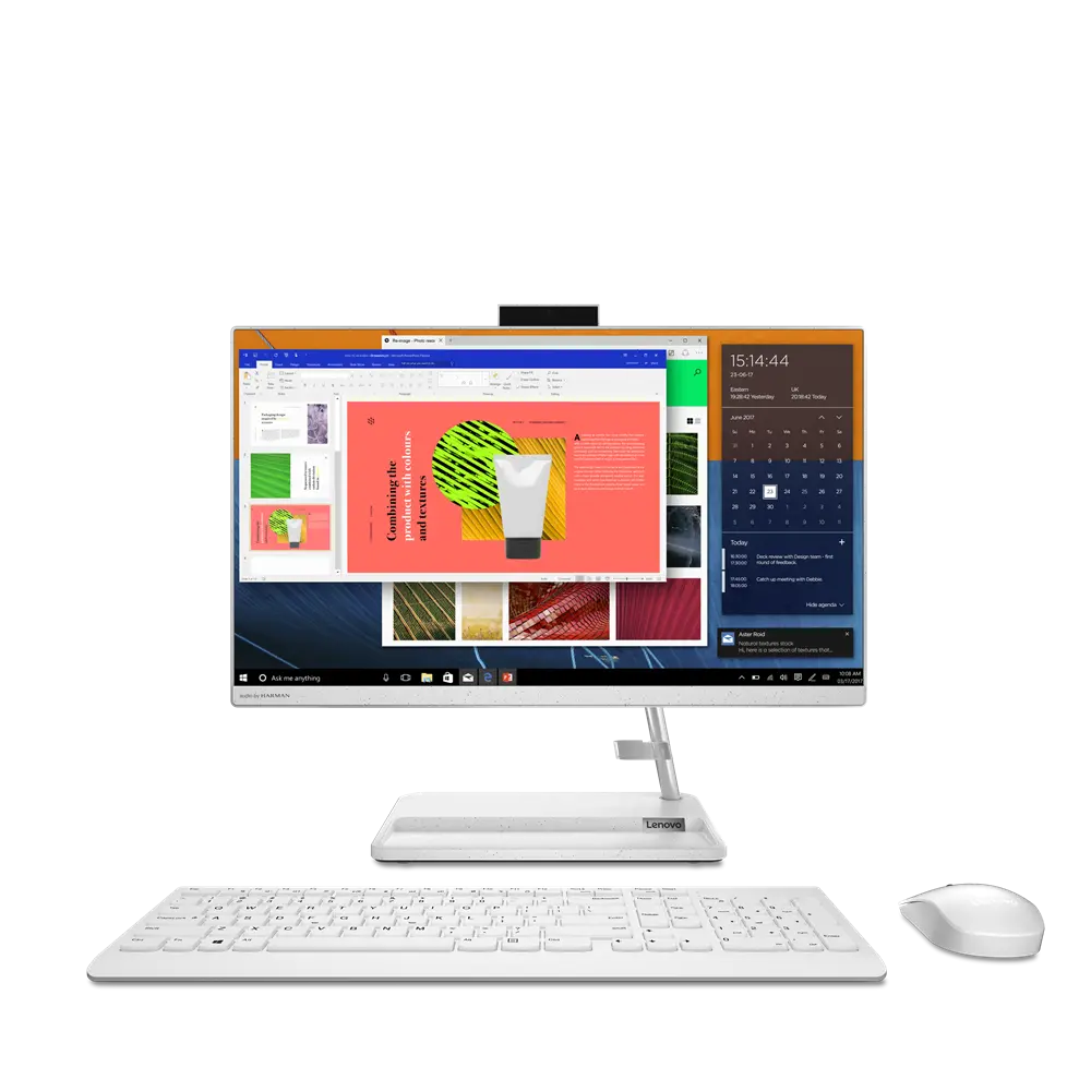 Computer All-in-One Lenovo IdeaCentre 3 22ITL6, 21,5", Intel Pentium Gold 7505, 4GB/256GB, Fără SO, Alb
