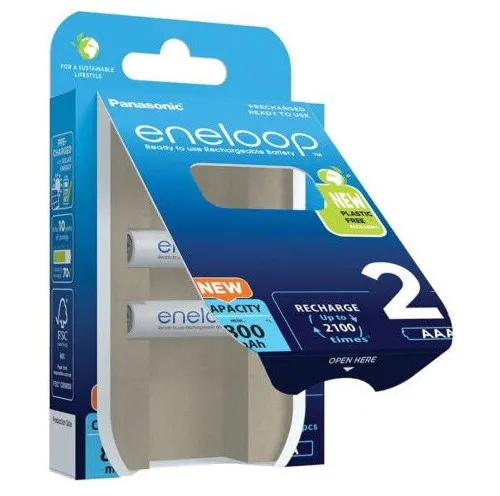 Acumulatori Panasonic BK-4MCDE/2BE, AAA, 800 mAh, 2 buc.