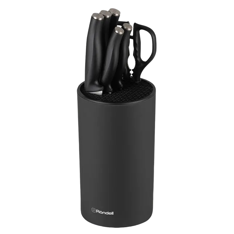 Set de Cuțite Rondell RD-1582, Negru