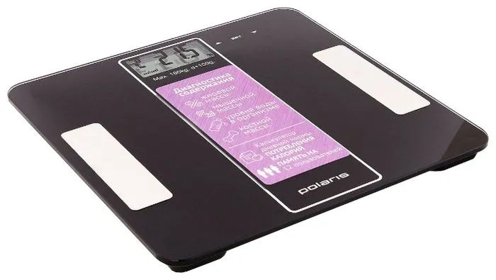Cântar de podea Polaris PWS1860DGF, Negru