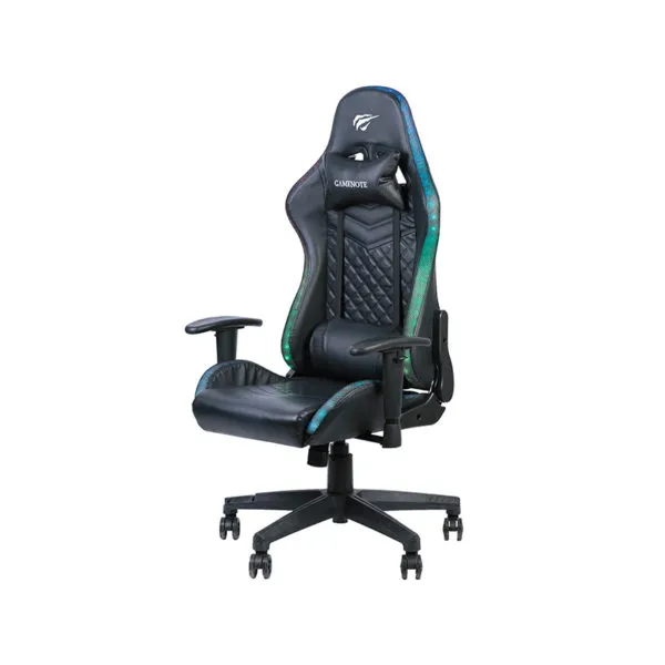 Scaun Gaming Havit GC927, PVC Piele, Negru