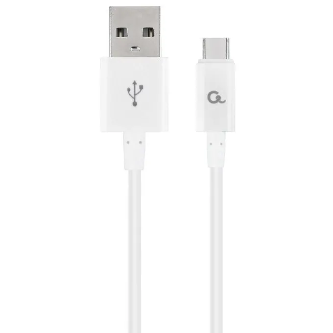 Cablu încărcare și sincronizare Cablexpert CC-USB2P-AMCM-2M-W, USB Type-A/USB Type-C, 2m, Alb
