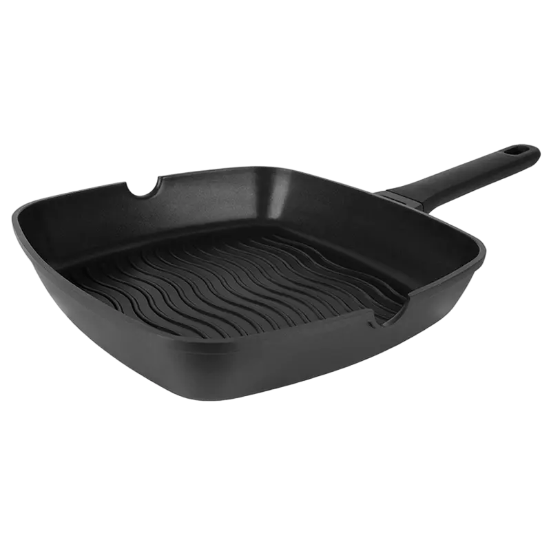 Tigaie-grill Rondell RDA-1204, 28cm, Negru
