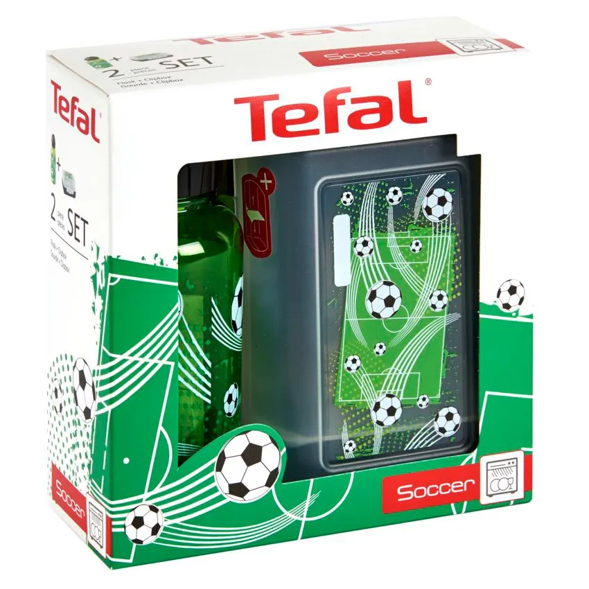 Set pentru prânz pentru copii Tefal Soccer, Verde