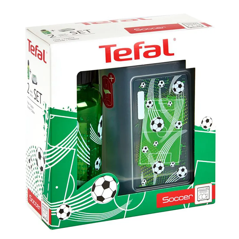 Set pentru prânz pentru copii Tefal Soccer, Verde