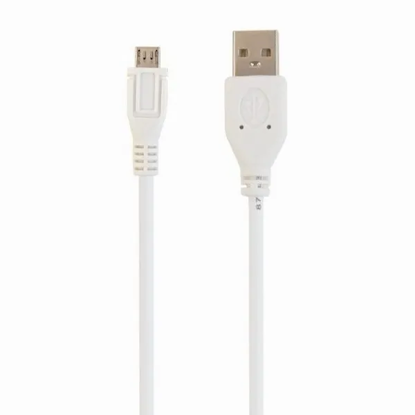 Cablu încărcare și sincronizare Cablexpert CCP-mUSB2-AMBM-W-1M, USB Type-A/micro-USB, 1m, Alb