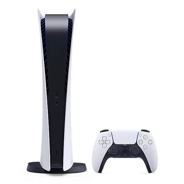 Consolă de jocuri SONY PlayStation 5 Digital Edition, Alb, "Fifa 23" (Voucher)
