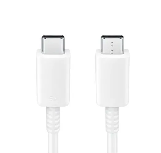 Cablu încărcare și sincronizare Samsung EP-DN975BWRGRU, USB Type-C/USB Type-C, 1m, Alb