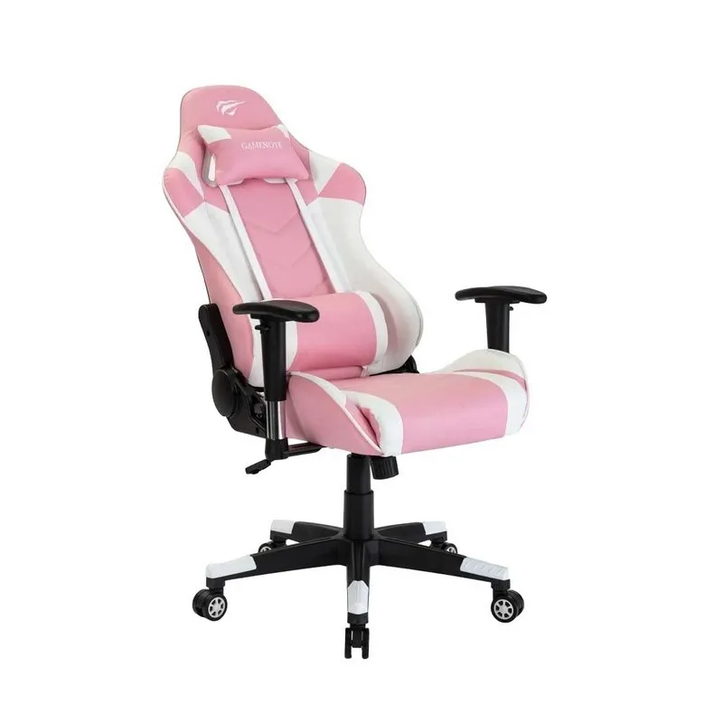 Scaun Gaming Havit GC932, PVC Piele, Roz