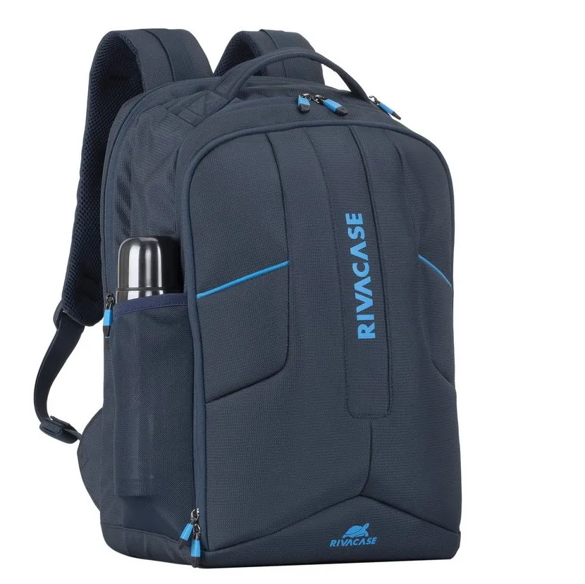 Rucsac de călătorie RivaCase Borneo, 17.3", Poliester, Albastru închis