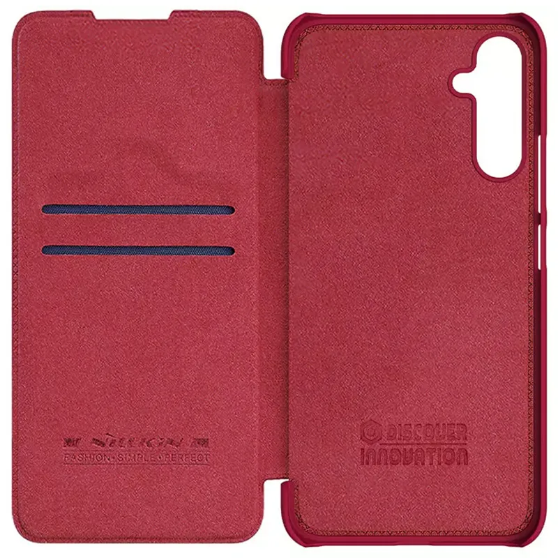 Husă tip carte Nillkin Galaxy A34 - Qin LC, Roșu