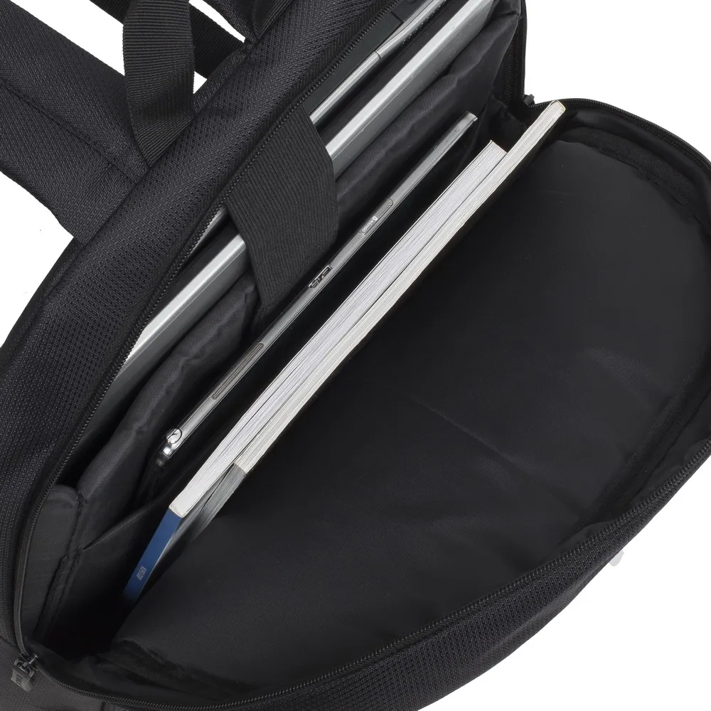 Rucsac pentru Laptop RivaCase Komodo, 15.6", Poliester, Negru