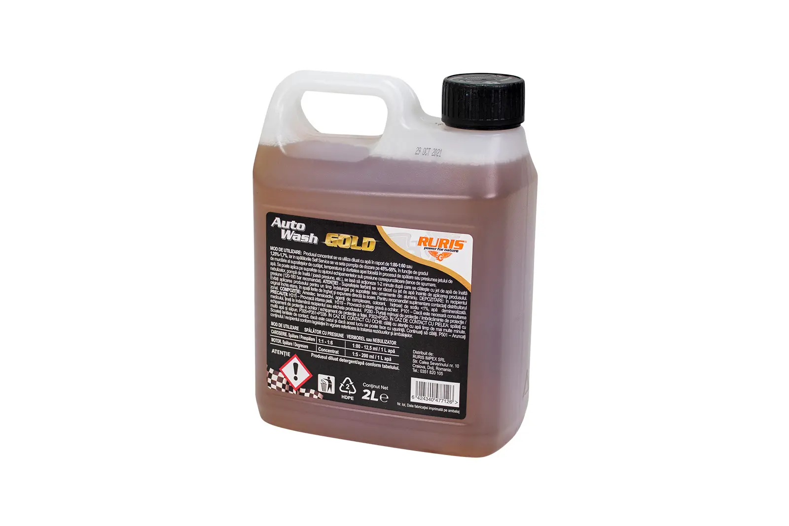 Detergent Ruris Auto Wash Gold 2L