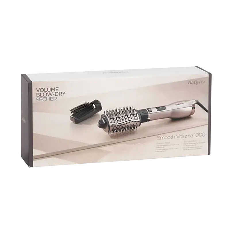 Uscător de păr-perie BaByliss AS90PE, 1000W, Maro