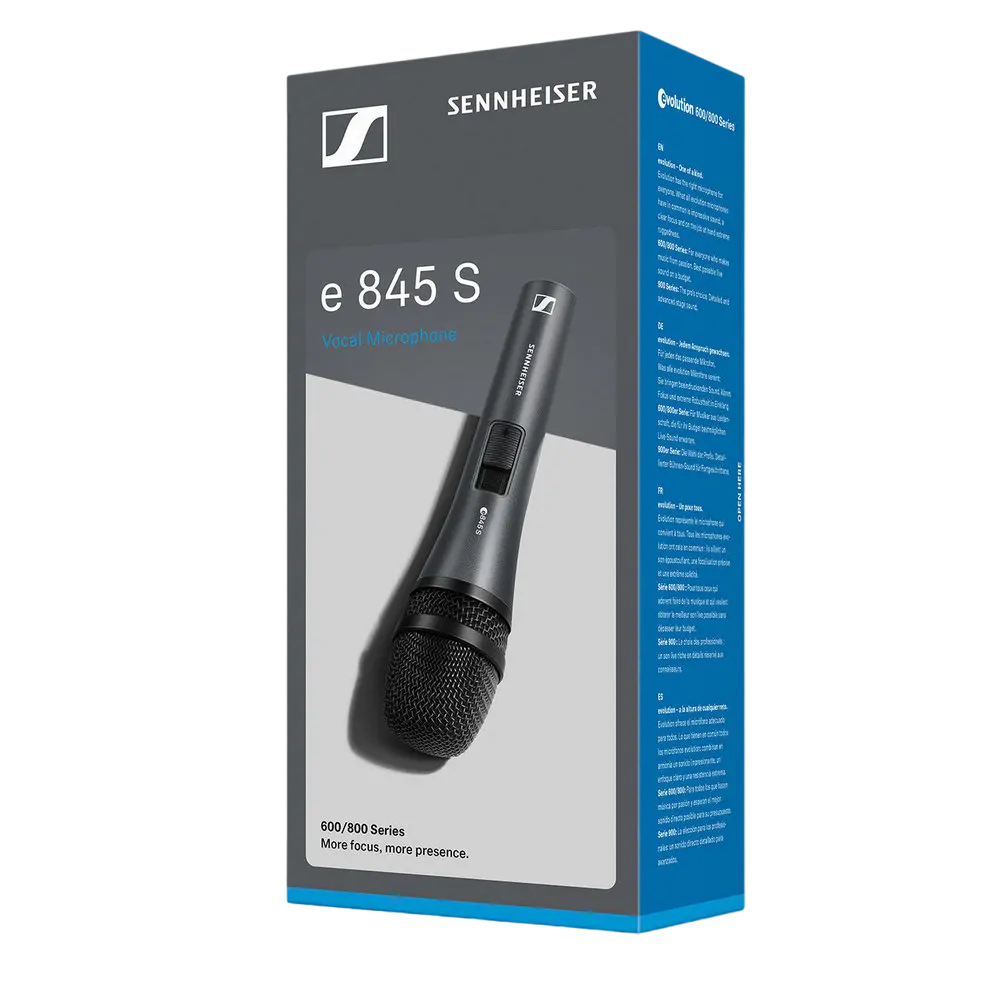 Microfon Karaoke Sennheiser E 845-S, Cu fir, Gri