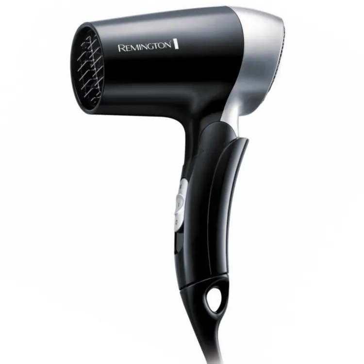 Uscător de păr compact Remington On The Go D2400, 1400W, Negru