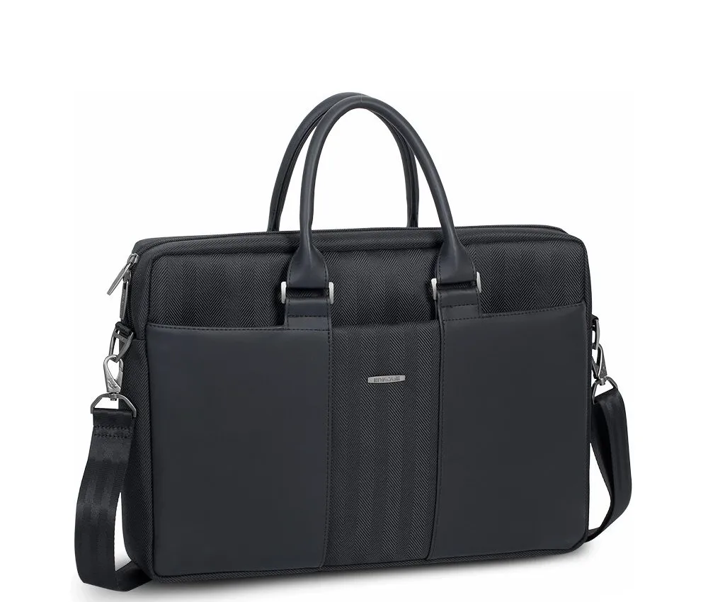 Geantă pentru Laptop RivaCase Narita, 15.6", Polyester, Negru