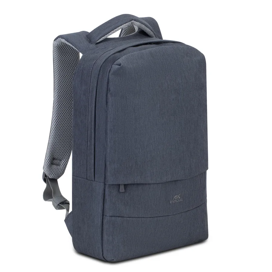 Rucsac pentru Laptop RivaCase Prater, 15.6", Poliester, Gri închis