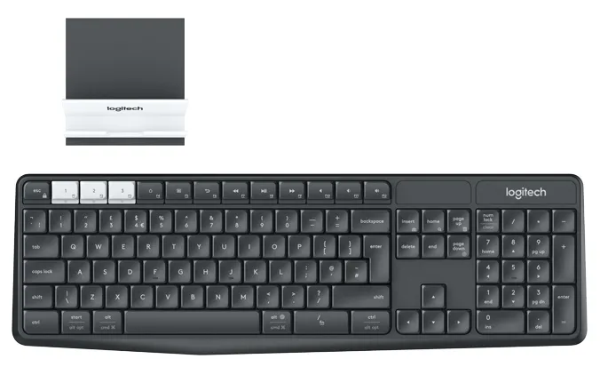 Tastatură Logitech K375s, Fără fir, Grafit