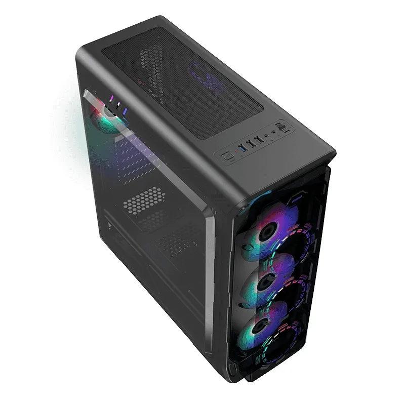Carcasă PC Gamemax StarLight FRGB, Midi-Tower, ATX, Negru