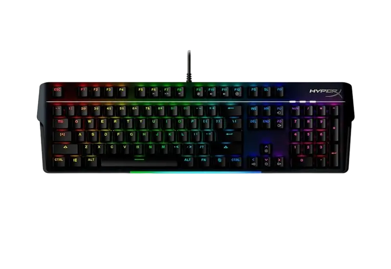Gaming Keyboard HyperX Alloy MKW100, Mechanical, Aluminum Frame, Wrist rest, Red SW, US Layout, USB
