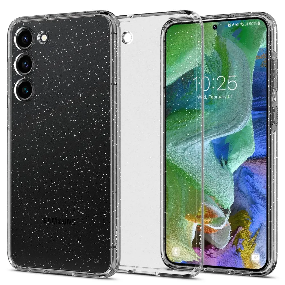 Husă Spigen Samsung S23+, Liquid Crystal, Cristal cu sclipici