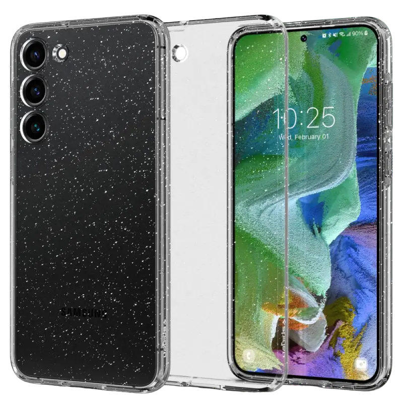 Husă Spigen Samsung S23+, Liquid Crystal, Cristal cu sclipici